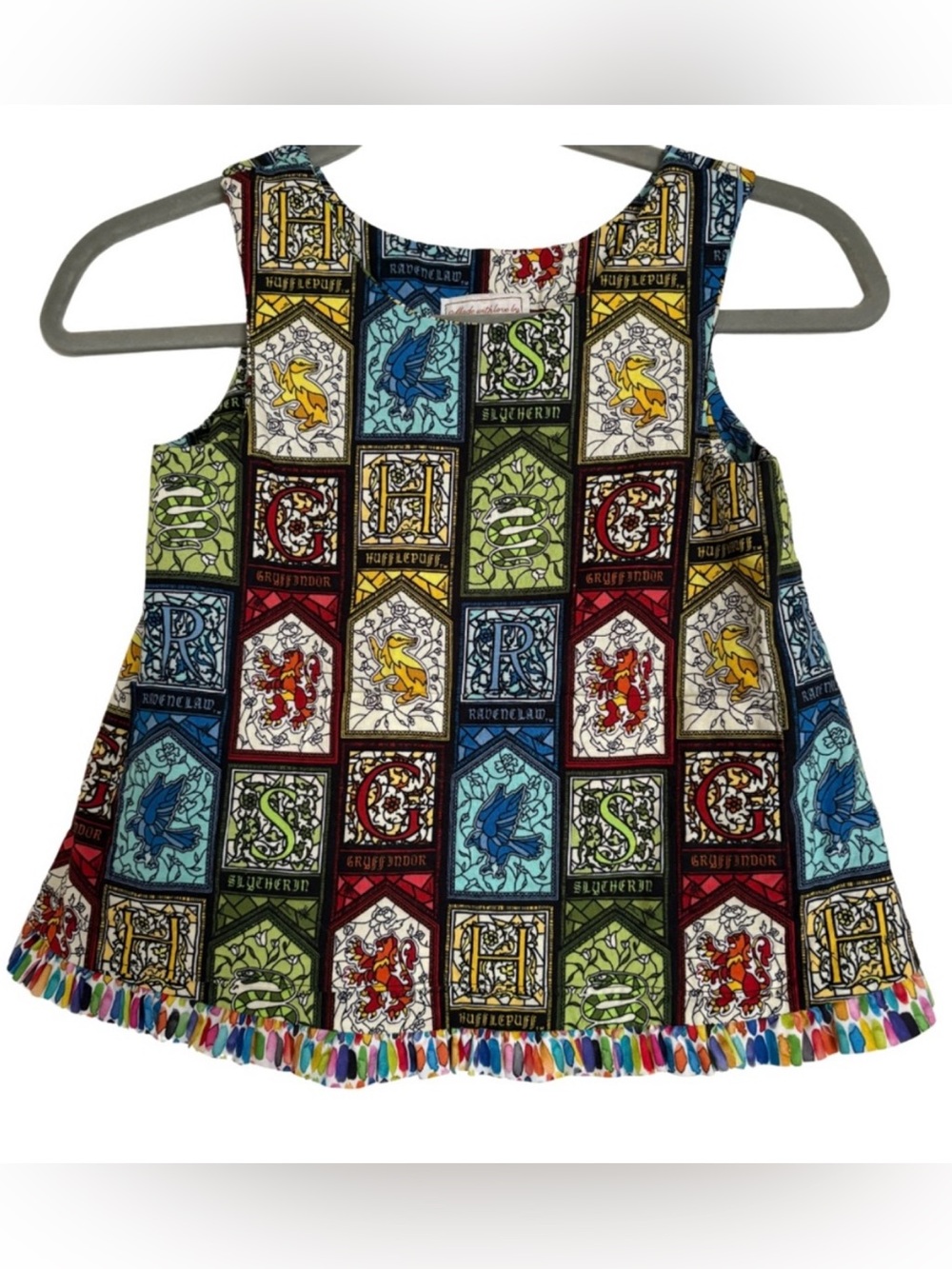 OOAK Harry Potter Patchwork Girls Dress Tunic Top 18 24mo 2T Hogwarts Handmade